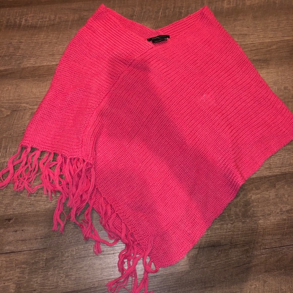 Pink Shrug Poncho - Picture 1 of 3